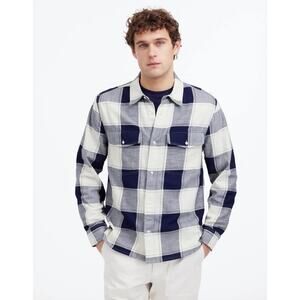 Madewell Work Shirt Cotton Plaid Cotton Flannel Yd Button Casual Mens Medium NWT